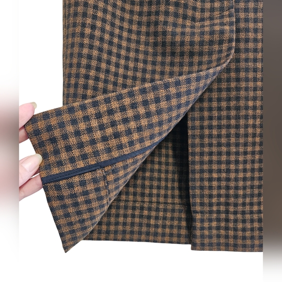 2016 ISA ARFEN 100%Virgin Wool Plaid Elegant Pencil Skirt - Picture 11 of 16